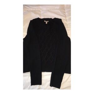 Black cropped sweater